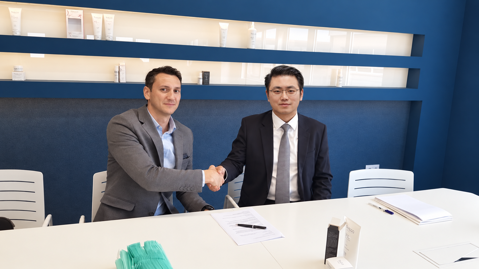 Business contract signing